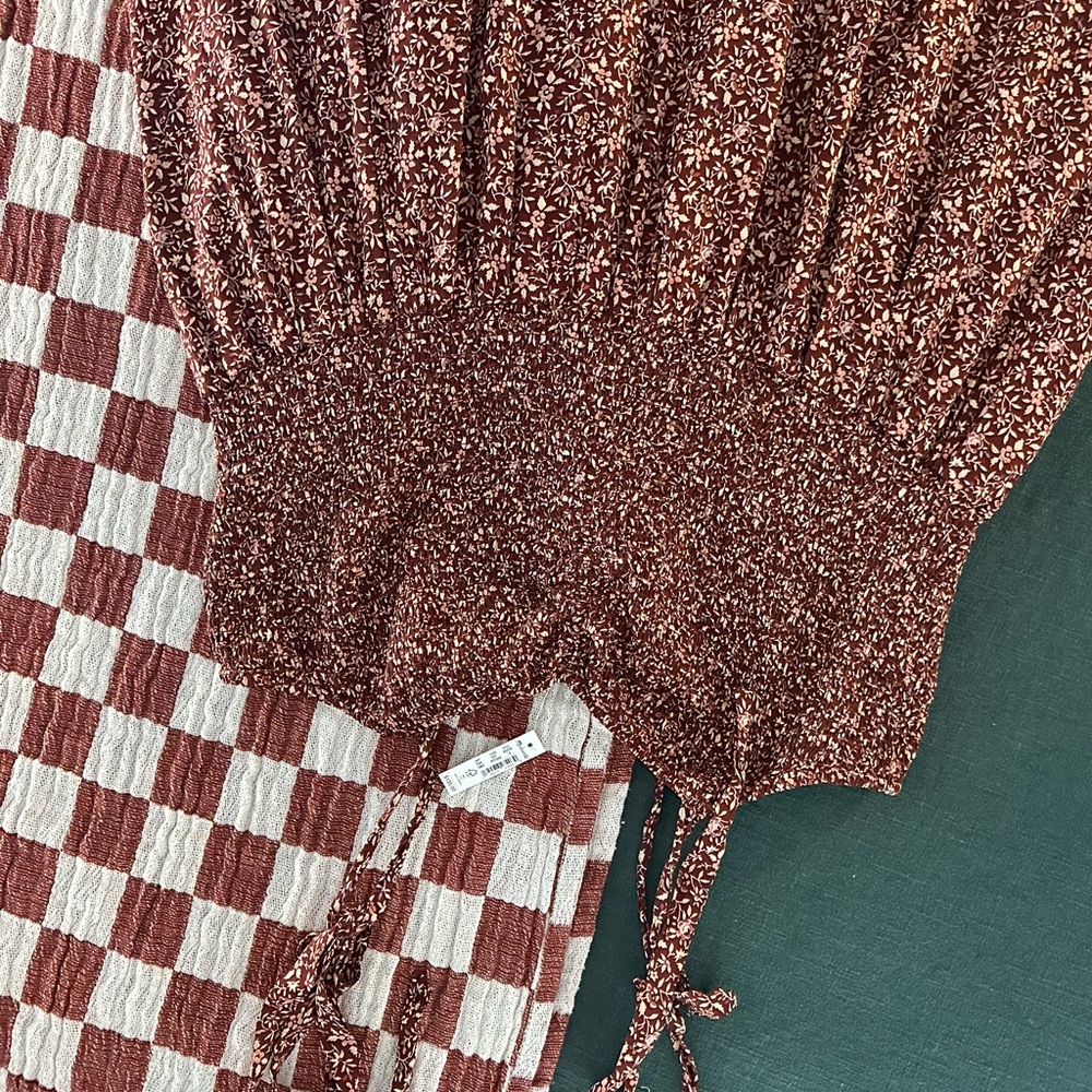 Madewell Burgundy Midi Dress NWT